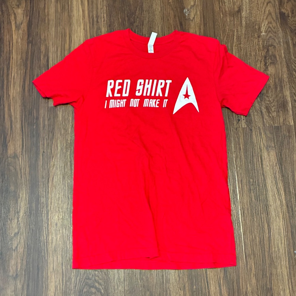 Star Trek T-Shirt Mens Medium Red Shirt Graphic Tee